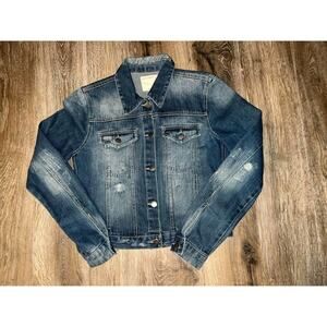 Life in Progress Women's Distressed Jean Jacket